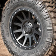 Load image into Gallery viewer, ICON Compression 18x9 5x150 25mm Offset 6in BS Satin Black Wheel - Side View