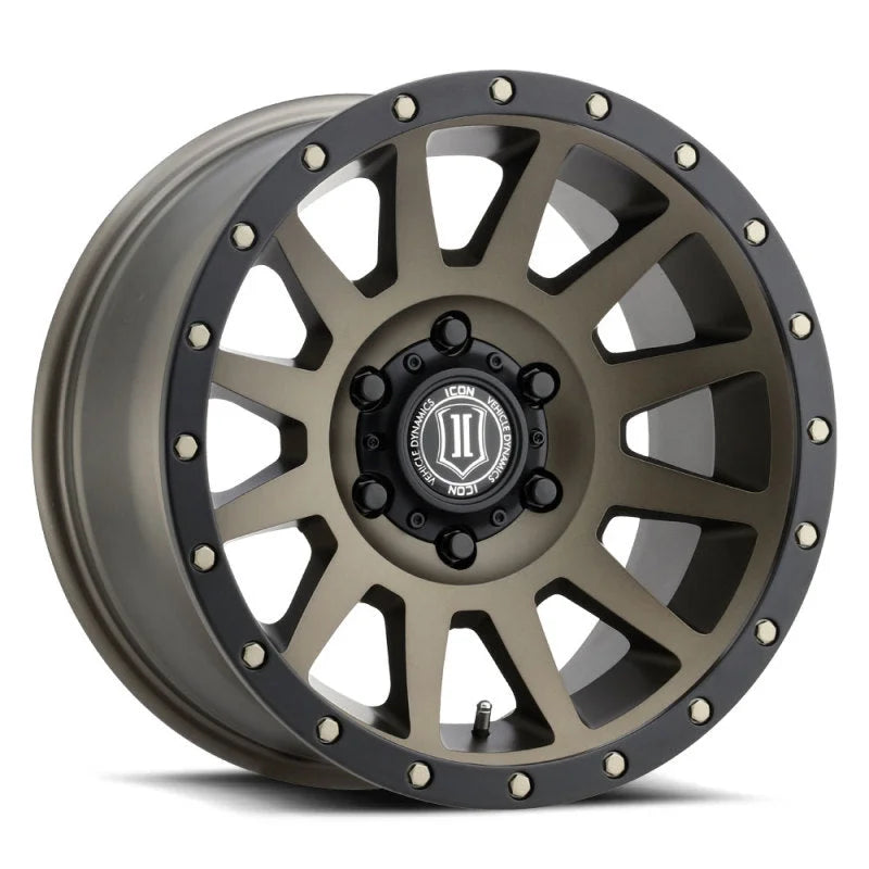 ICON Compression 18x9 5x5 -12mm Offset 4.5in BS Bronze Wheel - Main Product View