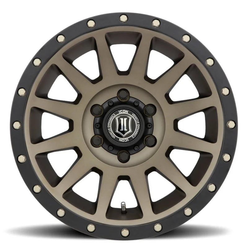 ICON Compression 18x9 6x135 6mm Offset 5.25in BS Bronze Wheel - Side View
