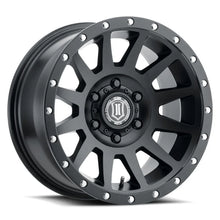 Load image into Gallery viewer, ICON Compression 18x9 6x135 6mm Offset 5.25in BS Satin Black Wheel - Main Product View