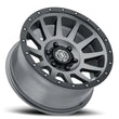 Load image into Gallery viewer, ICON Compression 18x9 6x5.5 0mm Offset 5in BS Titanium Wheel - Detail View