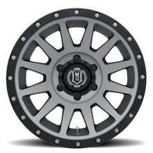 Load image into Gallery viewer, ICON Compression 18x9 6x5.5 25mm Offset 6in BS 95.1mm Bore Titanium Wheel - Side View