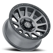 Load image into Gallery viewer, ICON Compression 18x9 6x5.5 25mm Offset 6in BS 95.1mm Bore Titanium Wheel - Detail View