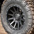 Load image into Gallery viewer, ICON Compression 18x9 6x5.5 25mm Offset 6in BS 95.1mm Bore Satin Black Wheel - Side View