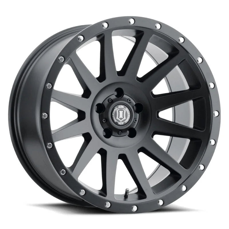 ICON Compression 20x10 5x150 -19mm Offset 4.75in BS 110.10mm Bore Satin Black Wheel - Main Product View