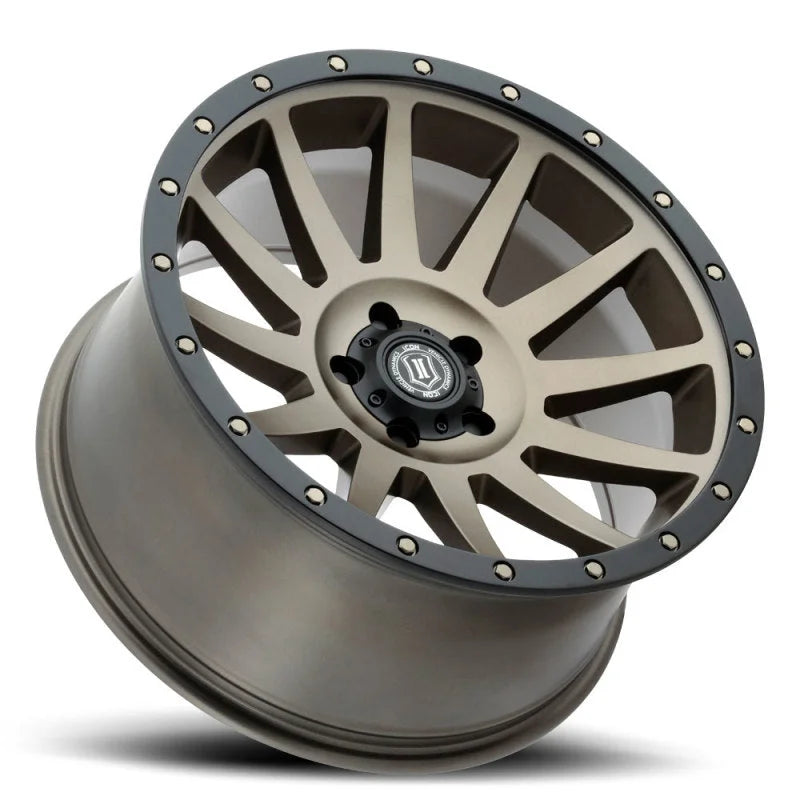 ICON Compression 20x10 5x5 -12mm Offset 5in BS 71.5mm Bore Bronze Wheel - Detail View