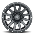 Load image into Gallery viewer, ICON Compression 20x10 8x180 -19mm Offset 4.75in BS 124.2mm Bore Satin Black Wheel - Side View