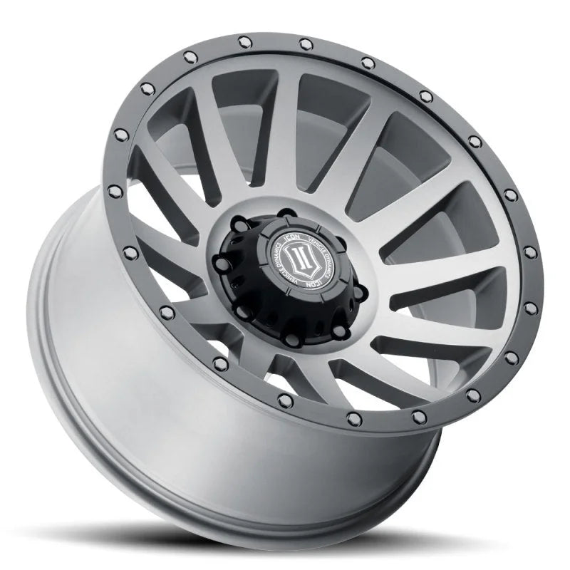 ICON Compression 20x10 8x180 -19mm Offset 4.75in BS 124.2mm Bore Titanium Wheel - Detail View