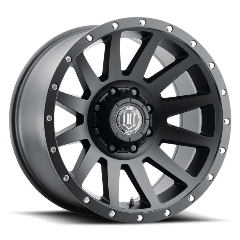 ICON Compression 20x10 8x6.5 -19mm Offset 4.75in BS 121.4mm Bore Satin Black Wheel - Main Product View