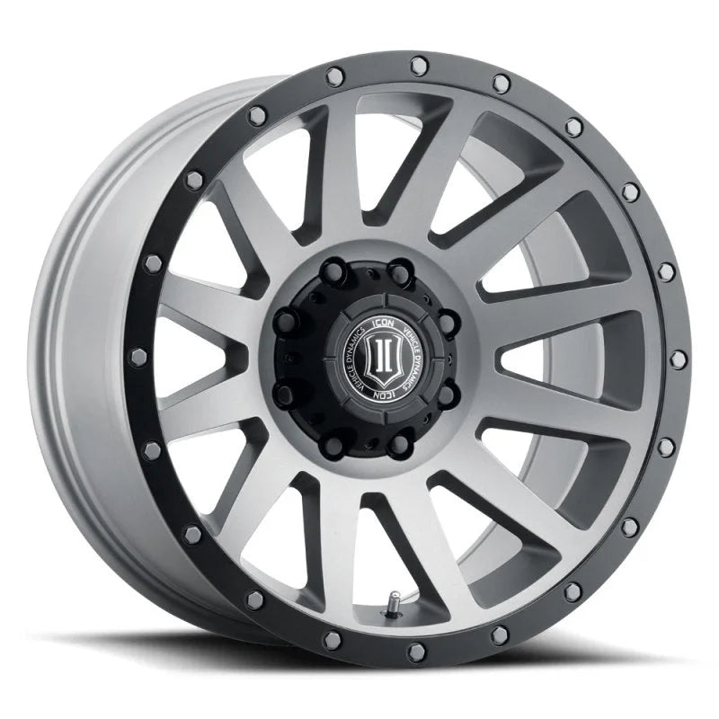ICON Compression 20x10 8x6.5 -19mm Offset 4.75in BS 121.4mm Bore Titanium Wheel - Main Product View
