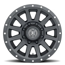Load image into Gallery viewer, ICON Compression HD 18x9 8x165.1 12mm Offset 5.5in BS - Satin Black Wheel - Side View