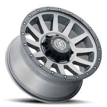 Load image into Gallery viewer, ICON Compression HD 18x9 8x6.5 12mm Offset 5.5in BS Titanium Wheel - Detail View