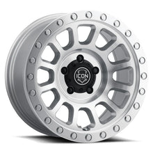 Load image into Gallery viewer, ICON Hulse 17 X 8.5 6 X 5.5 0mm Offset 4.75in BS Silver Machined - Main Product View