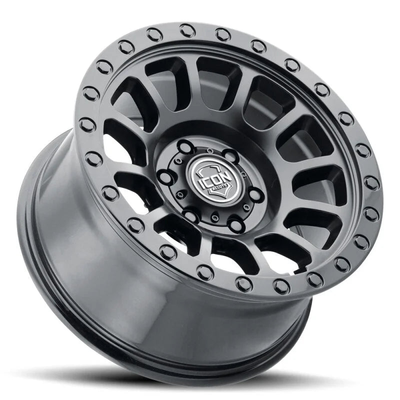 ICON Hulse 18x9 5x150 25mm Offset 6in BS Double Black - Installation View