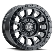 Load image into Gallery viewer, ICON Hulse 18x9 6x5.5 25mm Offset 6in BS Double Black - Main Product View