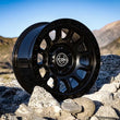 Load image into Gallery viewer, ICON Hulse 18x9 8x6.5 12mm Offset 5.5in BS Double Black - Side View