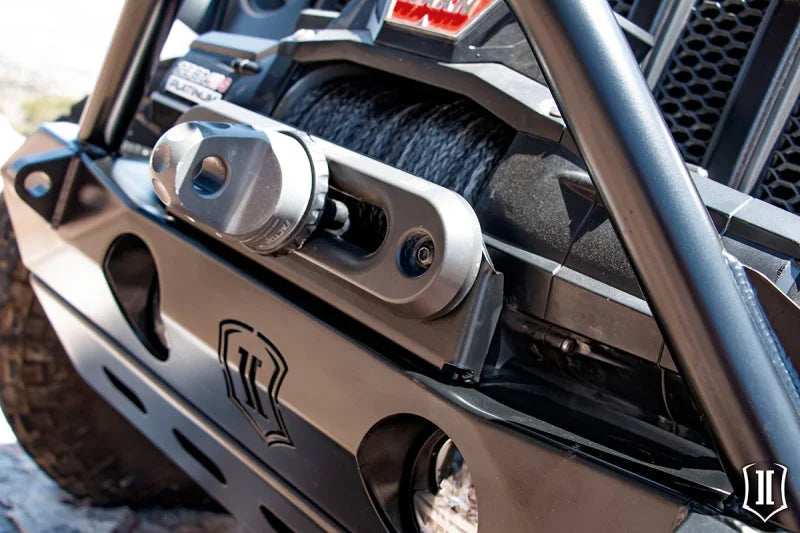 ICON Impact Front Bumper Fairlead Mount - Back View