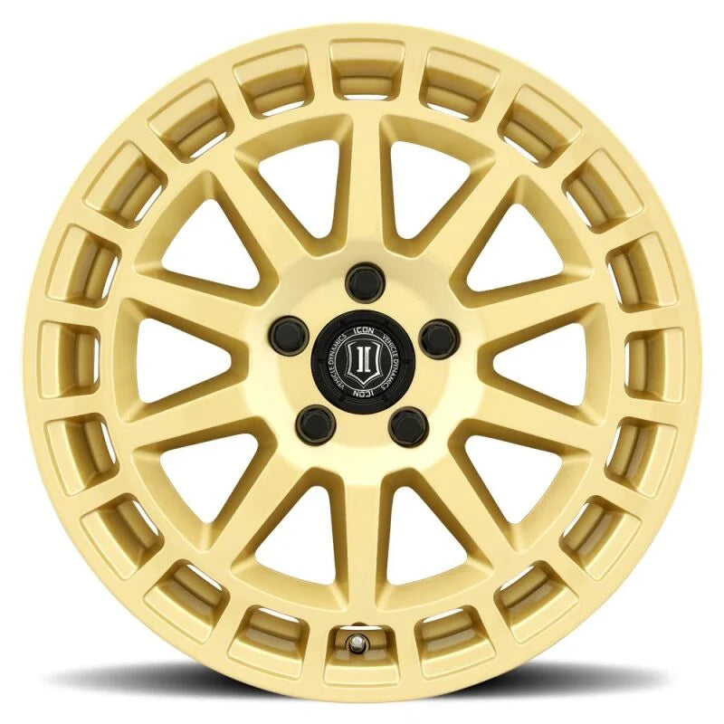 ICON Journey - 17x8 / 5x4.5 / +38mm / 6in BS - Gloss Gold Wheel - Side View