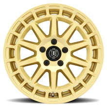 Load image into Gallery viewer, ICON Journey - 17x8 / 5x4.5 / +38mm / 6in BS - Gloss Gold Wheel - Side View