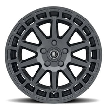 Load image into Gallery viewer, ICON Journey 17x8 5x4.5 38mm Offset 6in BS Satin Black Wheel - Installation View