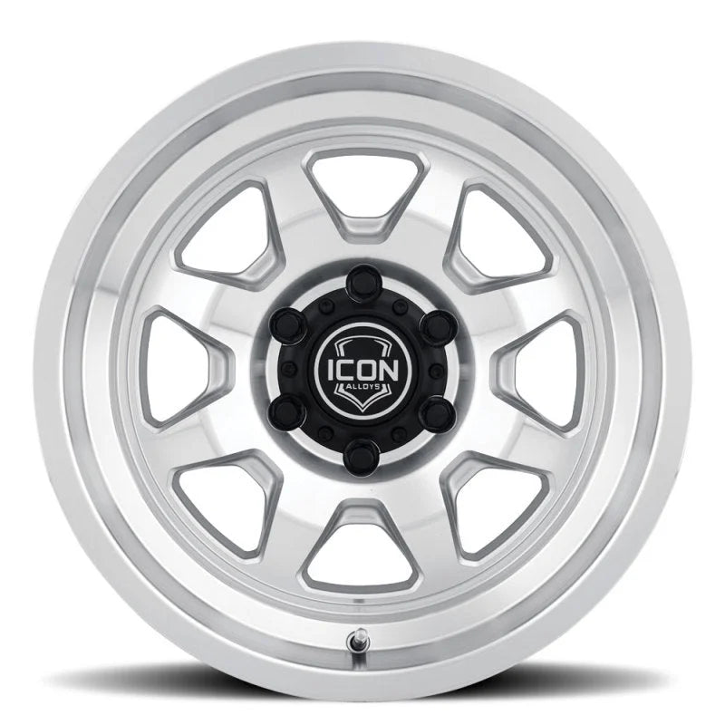 ICON Nuevo 17 X 8.5 5 X 4.5 0mm Offset 4.75in BS Silver Machined - Additional View 6