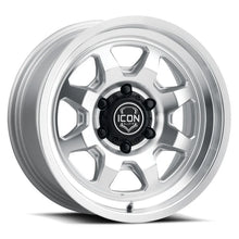 Load image into Gallery viewer, ICON Nuevo 17 X 8.5 5 X 5 6mm Offset 4.5in BS Silver Machined - Main Product View