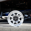 Load image into Gallery viewer, ICON Nuevo 17 X 8.5 5 X 5 6mm Offset 4.5in BS Silver Machined - Back View