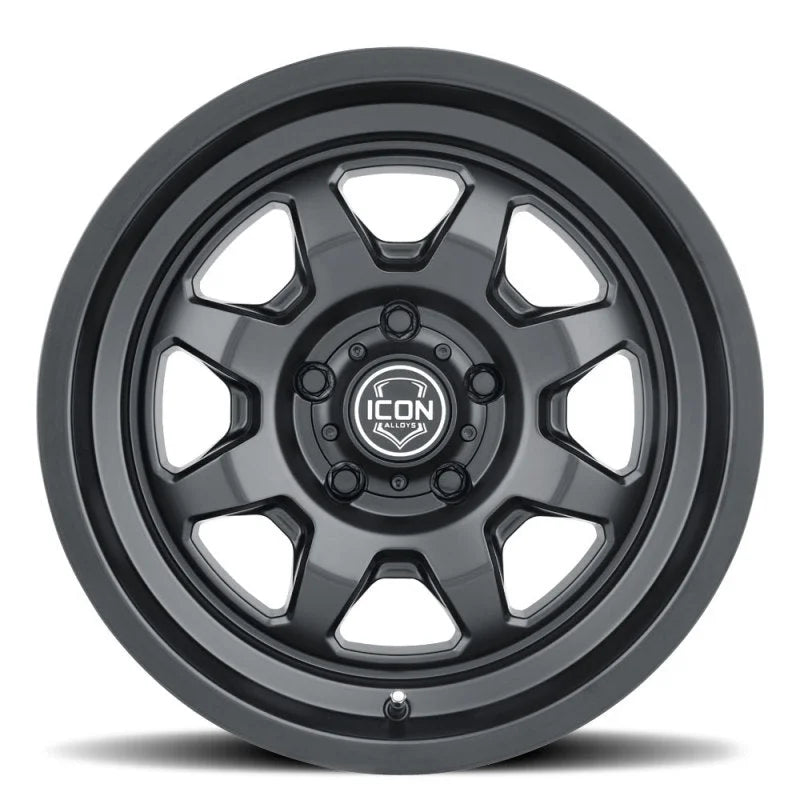 ICON Nuevo 17 X 8.5 6 X 135 6mm Offset 5in BS Satin Black - Additional View 6
