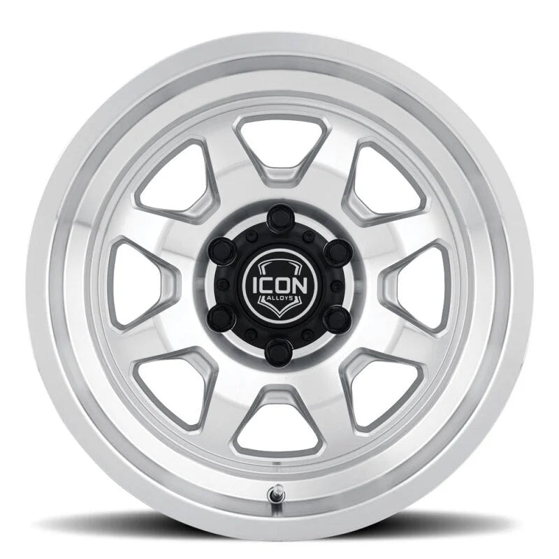 ICON Nuevo 17x8.5 / 6x135 / 6mm Offset 5in BS - Silver Machined - Additional View 8