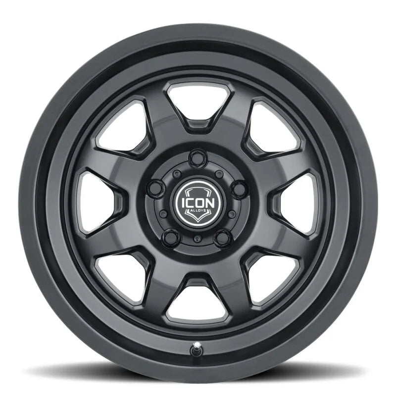 ICON Nuevo 17x8.5 / 6x5.5 / 25mm Offset / 5.75in BS - Satin Black Wheel - Additional View 6