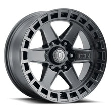 Load image into Gallery viewer, ICON Raider 17x8.5 6x120 0mm Offset 4.75in BS Satin Black Wheel - Main Product View