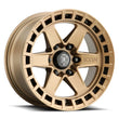 Load image into Gallery viewer, ICON Raider 17x8.5 6x120 0mm Offset 4.75in BS Satin Brass Wheel - Main Product View