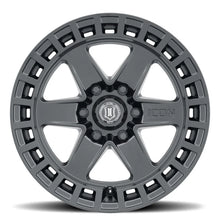 Load image into Gallery viewer, ICON Raider 17x8.5 6x135 6mm Offset 5in BS Satin Black Wheel - Side View