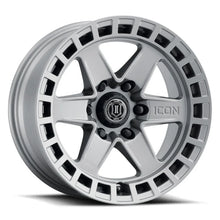 Load image into Gallery viewer, ICON Raider 17x8.5 6x5.5 0mm Offset 4.75in BS Titanium Wheel - Main Product View