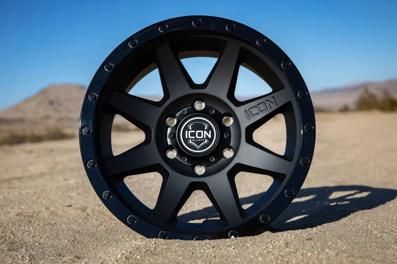 ICON Rebound 17x8.5 5x5 -6mm Offset 4.5in BS 71.5mm Bore Double Black Wheel - Additional View 5