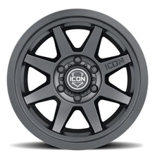Load image into Gallery viewer, ICON Rebound 17x8.5 5x5 -6mm Offset 4.5in BS 71.5mm Bore Satin Black Wheel - Side View