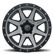 Load image into Gallery viewer, ICON Rebound 17x8.5 5x5.5 0mm Offset 4.75in BS 77.9mm Bore Titanium Wheel - Side View