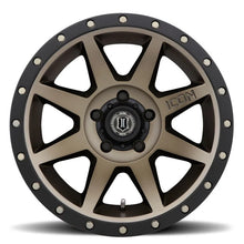 Load image into Gallery viewer, ICON Rebound 17x8.5 5x5.5 0mm Offset 4.75in BS Bronze Wheel - Side View