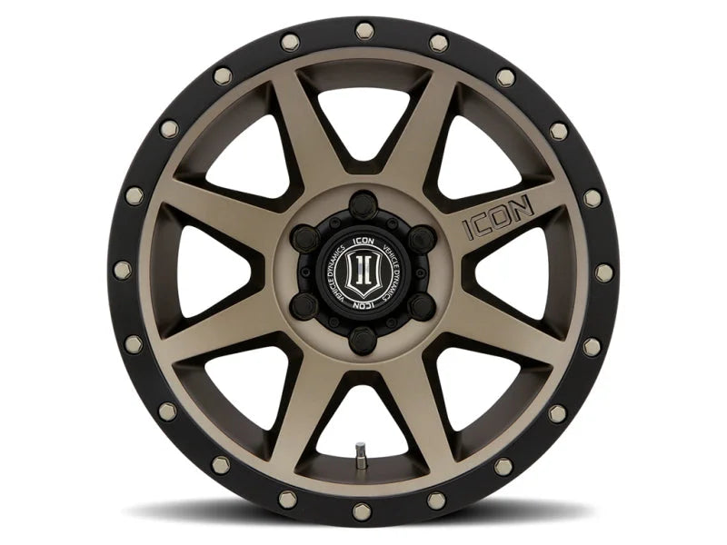 ICON Rebound 17x8.5 6x5.5 25mm Offset 5.75in BS 95.1mm Bore Bronze Wheel - Side View
