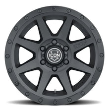 Load image into Gallery viewer, ICON Rebound 17x8.5 6x5.5 25mm Offset 5.75in BS 95.1mm Bore Double Black Wheel - Side View