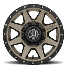 Load image into Gallery viewer, ICON Rebound 17x8.5 8x170 6mm Offset 5in BS 125mm Bore Bronze Wheel - Back View
