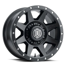 Load image into Gallery viewer, ICON Rebound 17x8.5 8x170 6mm Offset 5in BS 125mm Bore Satin Black Wheel - Main Product View