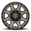 Load image into Gallery viewer, ICON Rebound 17x8.5 8x170 6mm Offset 5in BS 125mm Bore Titanium Wheel - Back View
