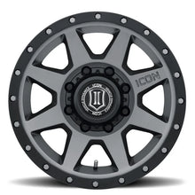 Load image into Gallery viewer, ICON Rebound 17x8.5 8x6.5 13mm Offset 5.25in BS 121.4mm Bore Titanium Wheel - Back View
