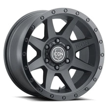 Load image into Gallery viewer, ICON Rebound 18x9 5x150 25mm Offset 6in BS 110.1mm Bore Double Black Wheel - Main Product View