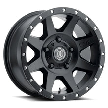 Load image into Gallery viewer, ICON Rebound 18x9 5x150 25mm Offset 6in BS 110.1mm Bore Satin Black Wheel - Main Product View