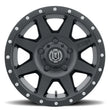 Load image into Gallery viewer, ICON Rebound 18x9 5x150 25mm Offset 6in BS 110.1mm Bore Satin Black Wheel - Side View