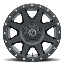 Load image into Gallery viewer, ICON Rebound 18x9 5x150 25mm Offset 6in BS 110.1mm Bore Satin Black Wheel - Side View
