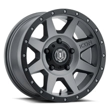 Load image into Gallery viewer, ICON Rebound 18x9 5x150 25mm Offset 6in BS 110.1mm Bore Titanium Wheel - Main Product View
