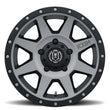 Load image into Gallery viewer, ICON Rebound 18x9 5x150 25mm Offset 6in BS 110.1mm Bore Titanium Wheel - Side View